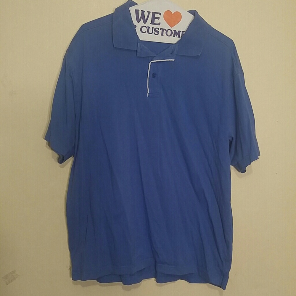 Short Sleeve Blue Polo